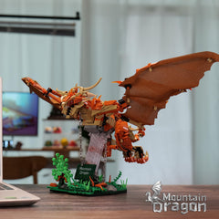 QFJ Dragon display measures 8.27 by 20.08 by 16.93 inches for bold presence.