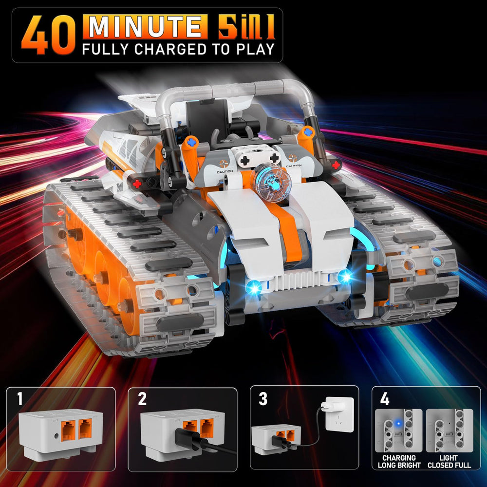 QHECTTY all-terrain tracked vehicle for versatile play surfaces.