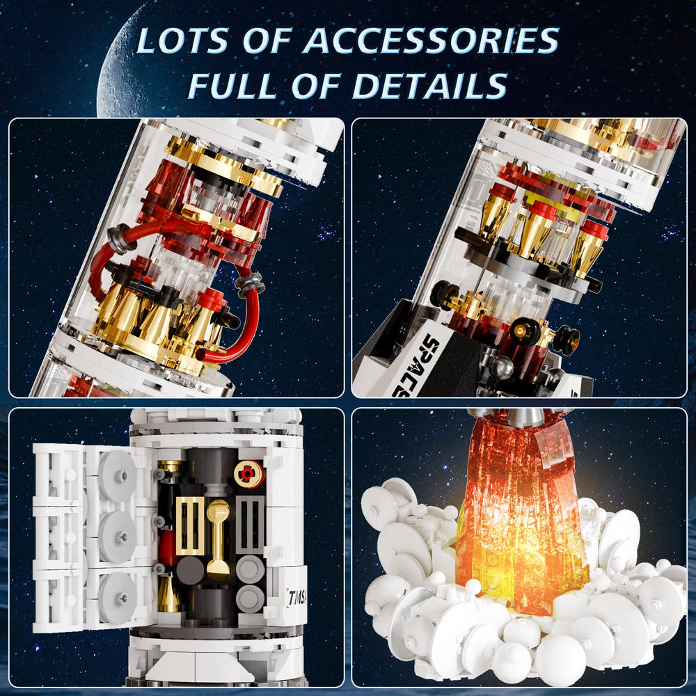 QHECTTY spaceships collectible display for desk or shelf decor