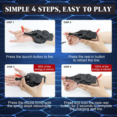 QHJIU Spider Web Shooter with built-in rechargeable battery for longer playtime