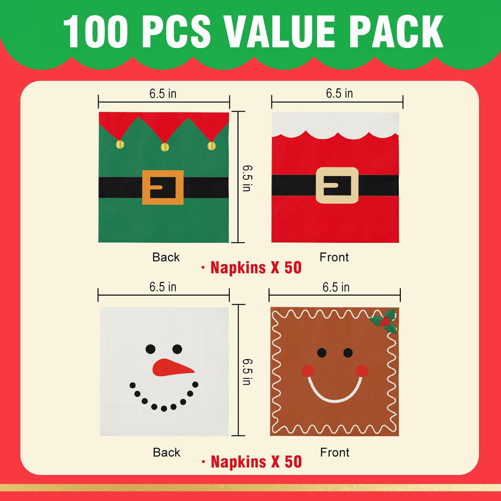 QIYANPAX gingerbread-man napkins add warm holiday vibes to gatherings