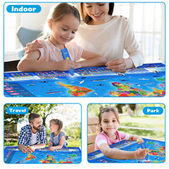 Qiaojoy gift-ready educational map ideal for birthdays and holidays.