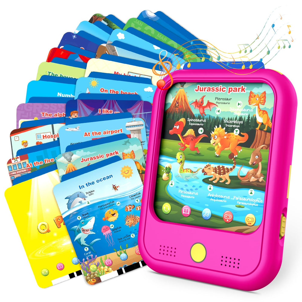 Qiaojoy kid learning tablet with bilingual switch for dual-language exploration.