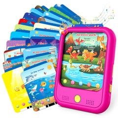 Qiaojoy kid learning tablet with bilingual switch for dual-language exploration.