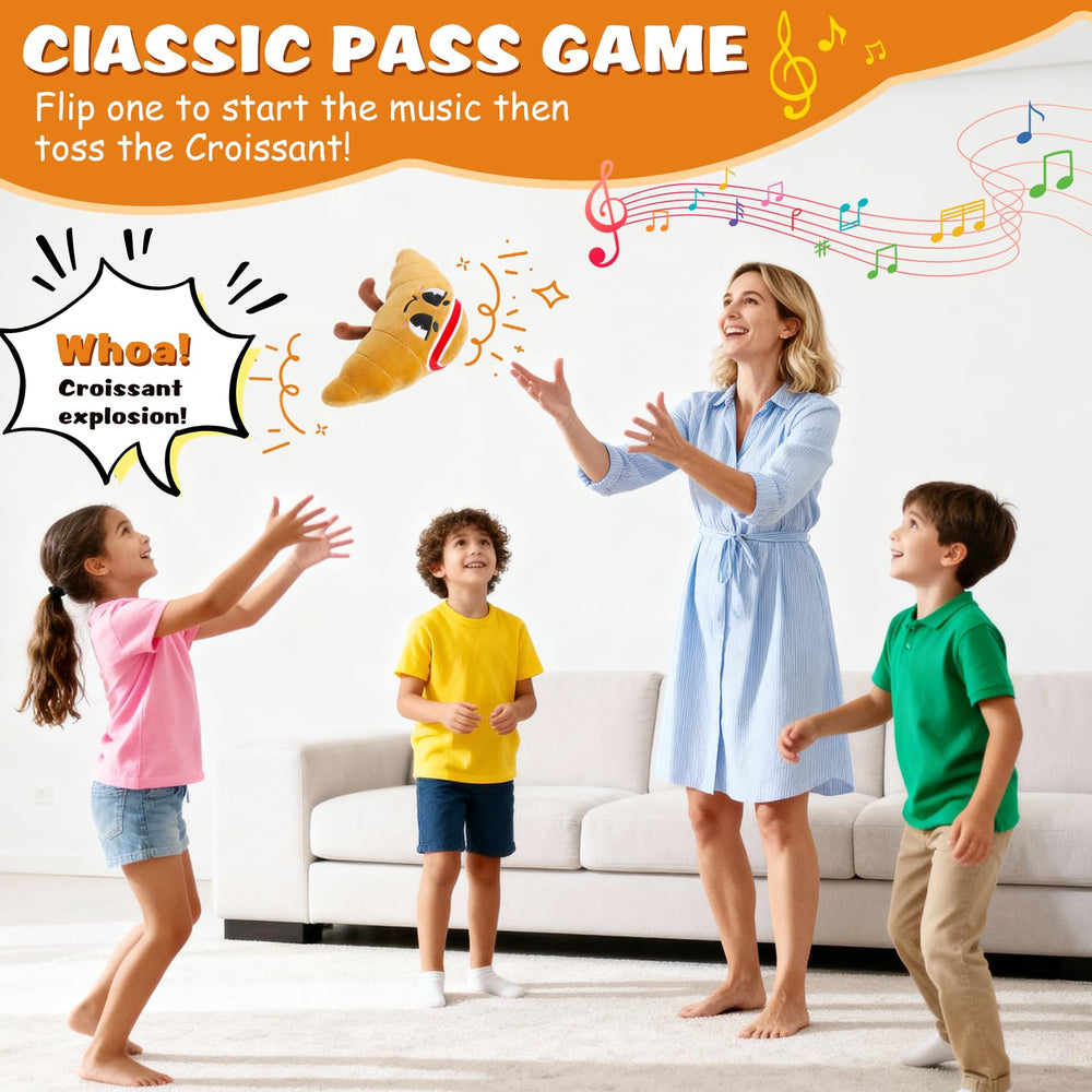Qiaojoy Flip and Pass croissant in Pass Mode keeps kids engaged at parties and picnics