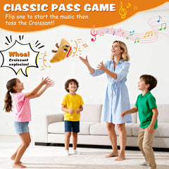 Qiaojoy Flip and Pass croissant in Pass Mode keeps kids engaged at parties and picnics