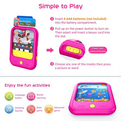 Qiaojoy learning modes showcase word learning and quizzes for engaging practice.