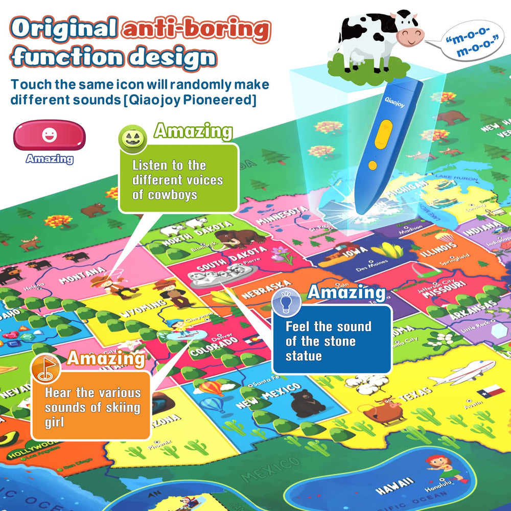 Qiaojoy V2 USA facts panel presents 2000 engaging details for curiosity.