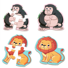 Qimumku magnetic puzzles fruits featuring colorful pieces for color recognition and sorting