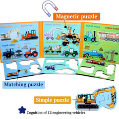 QimuMku magnetic puzzles with insects on fridge aid fine motor skills