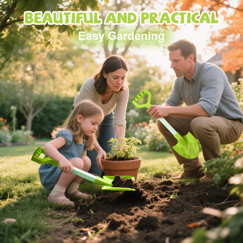 QINGLER 20-inch design with ergonomic grip supports sand, soil, and snow digging