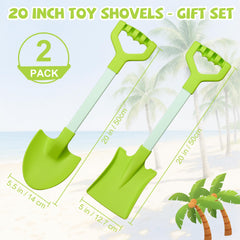 QINGLER kids beach shovel with ergonomic handle for comfortable digging
