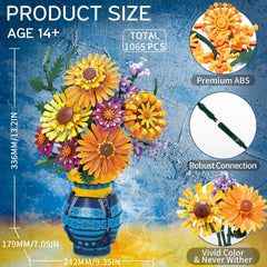 Qinline sunflower kit as a thoughtful Valentines gift for her or him