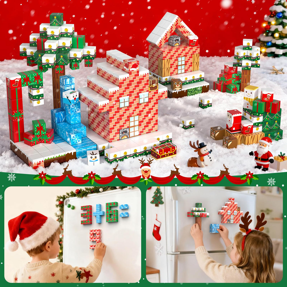 QiqoPoyee Santa, sleigh, and reindeer builds inspire imaginative holiday scenes