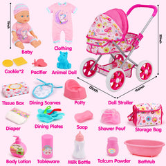 Qirptey Doll Bath Tub – encourages pretend bathing and grooming play.