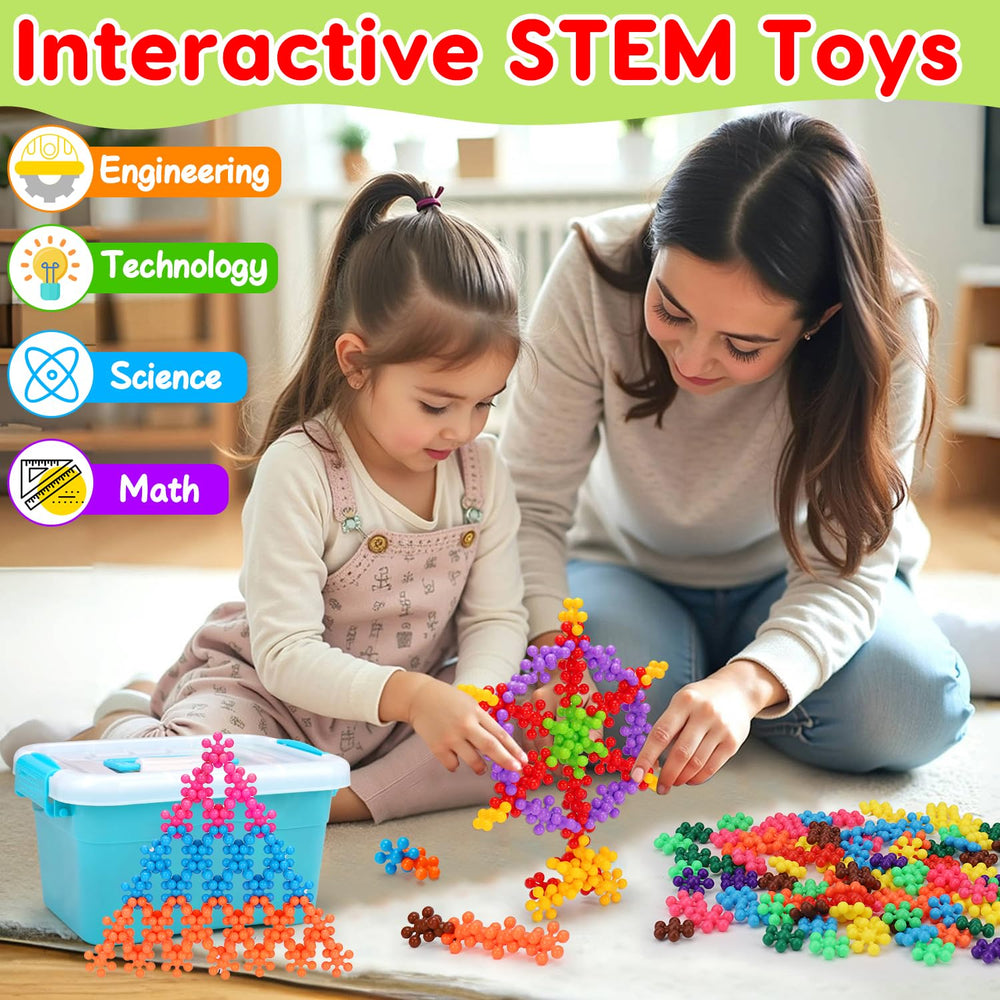 Qirptey family-friendly building session encouraging cooperative play and learning.