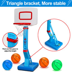 Qirptey inflatable basketballs offer soft, kid-friendly gameplay.