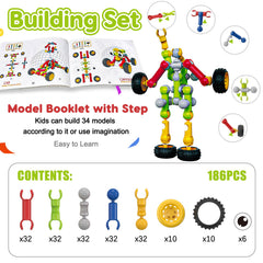 Qirptey dinosaur model kit encourages imaginative play and sequencing
