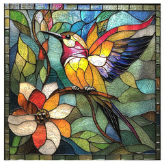 Qiuenisray hummingbird puzzle 200-piece front view for family activity