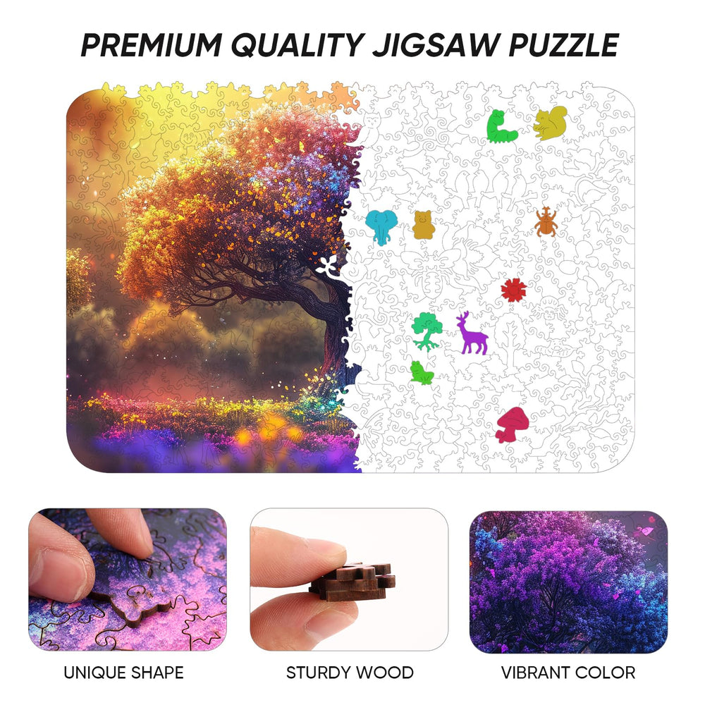 Qiuenisray puzzle wall-art after completion showcases home decor.