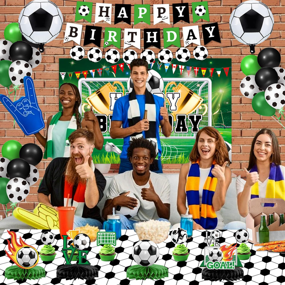 QIYANPAX cake topper crowns the cake with soccer flair