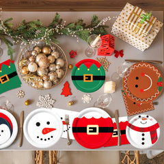 QIYANPAX Christmas napkins in cheerful patterns for quick cleanup