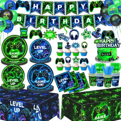 QIYANPAX neon game plates 9-inch add bold, game-themed flair to the table.