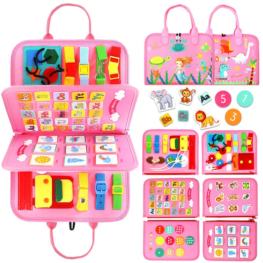 Qizfun Busy Board activities boost hands-on learning for toddlers.