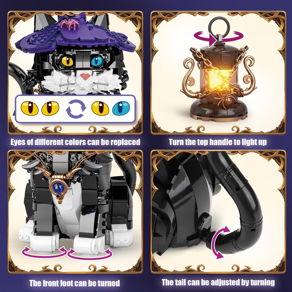 QJYAMK Ideas Magic Cat decorative sculpture fits any room.