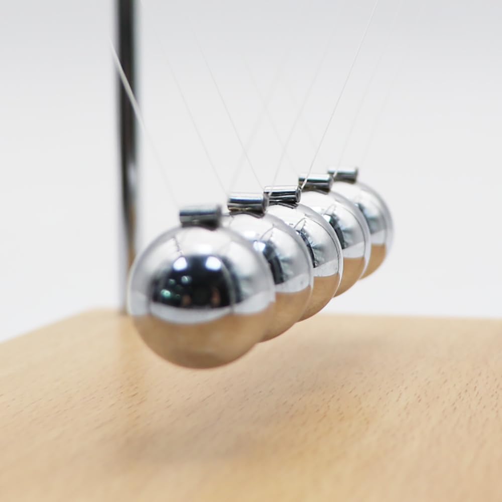 QLKUNLA Newtons Cradle momentum and energy concepts in action with graceful pendulum motion