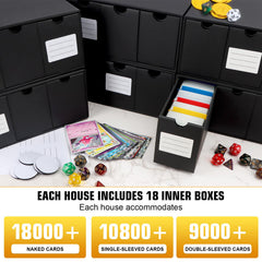 QLOUNI card dividers in 60 pieces organize categories and access.