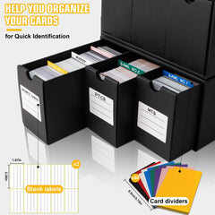 QLOUNI label sheets help clear card labeling and quick retrieval.