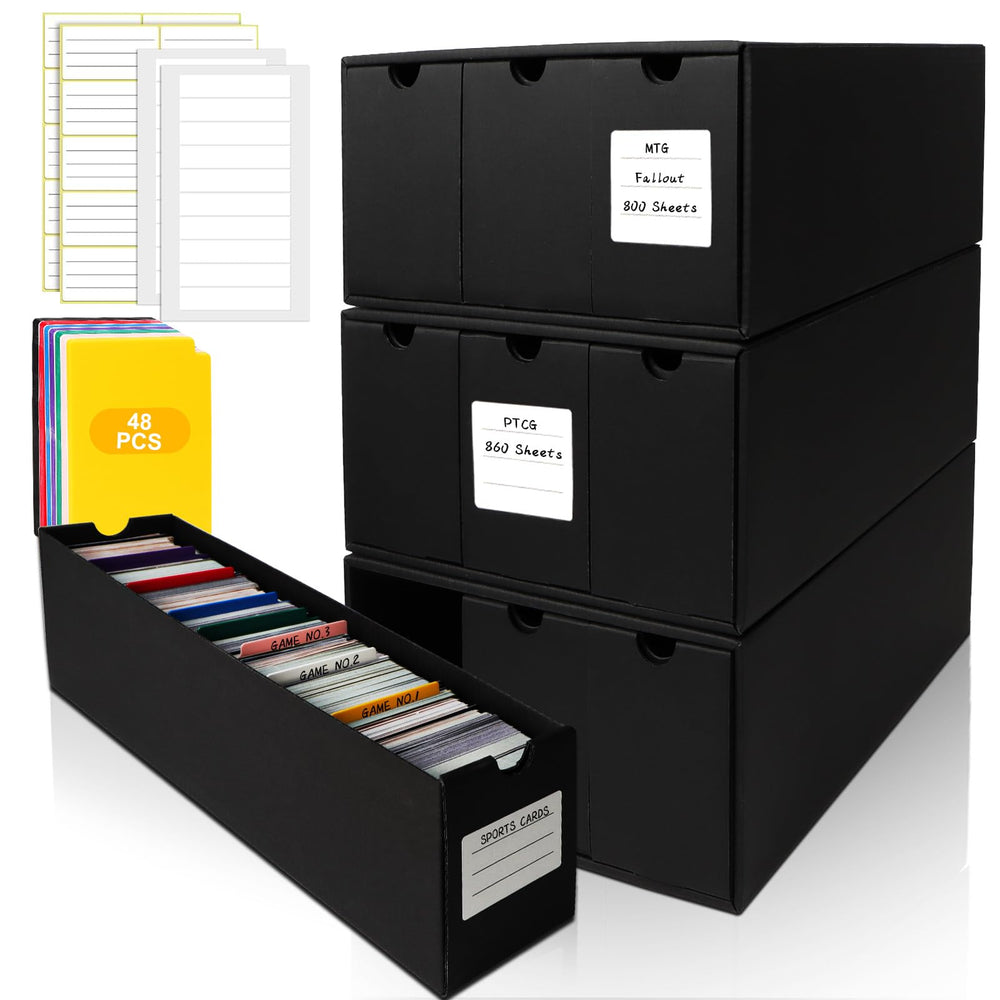 Versatile storage for TCGs MTG YGO and baseball cards by QLOUNI