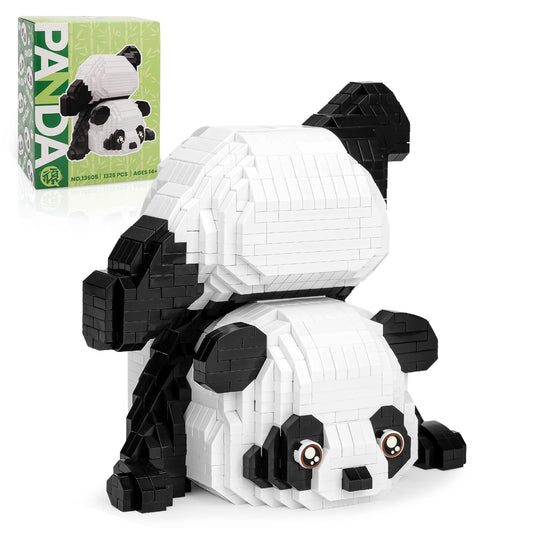 QLT Panda mini blocks 1325-piece set for creative party favors.