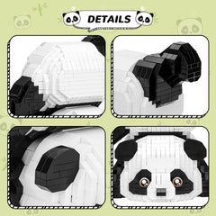 Close-up of QLT panda bricks showing micro pieces for detail.