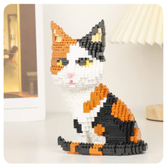 Gift-ready packaging for QLT QIAOLETONG cat mini build blocks gift.