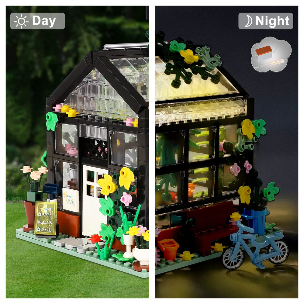 QLT QIAOLETONG Flower House open skylight highlights realistic features.