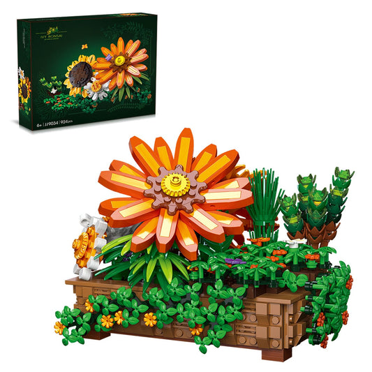 QLT QIAOLETONG sunflower bonsai assembly for elegant home display