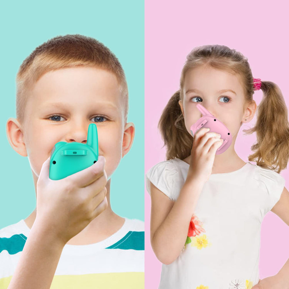 QNIGLO walkie talkies with FM radio for family entertainment