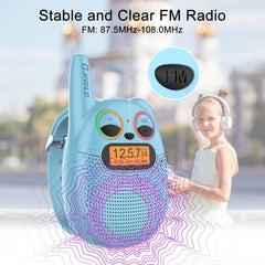 QNIGLO walkie talkies feature a key lock to prevent changes