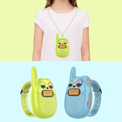 QNIGLO Walkie Talkies Kids FM Radio for tuning in during adventures.