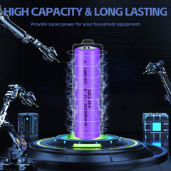 QOJH battery in flashlight shows extended runtime with reliable performance.