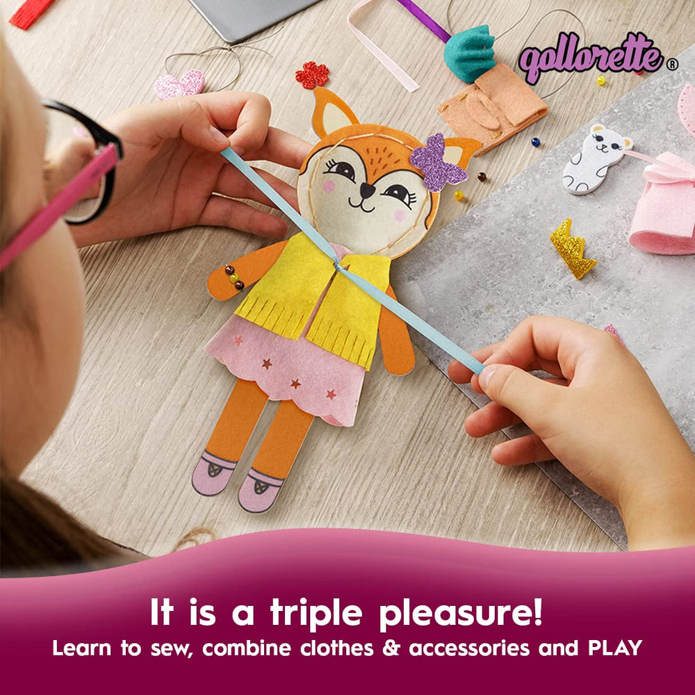 Qollorette child stuffed toy creation, hands-on craft sparks imagination