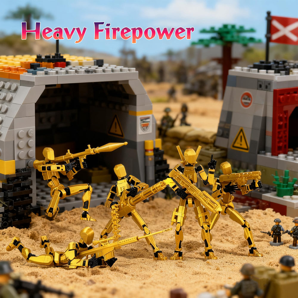 Qoopower T13 Titan fully articulated joints enable smooth, lifelike movement.