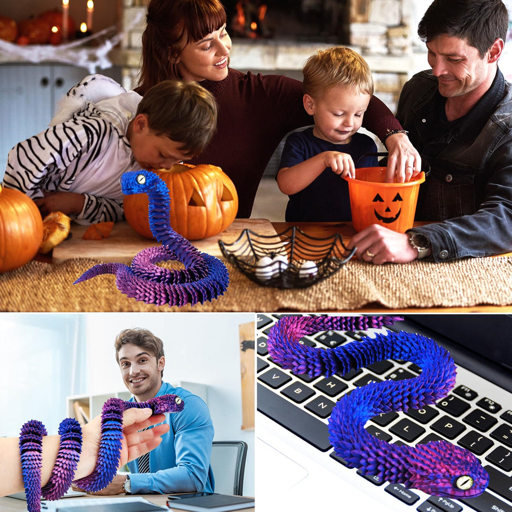 QOUXZ Halloween-friendly snake prop for pranks or decor.
