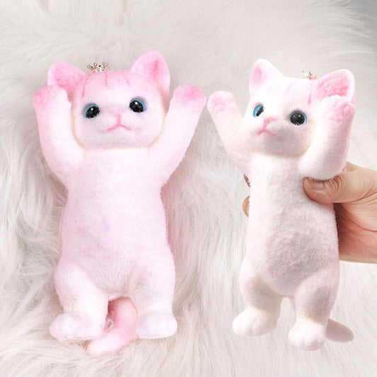 QOUXZ hand-painted cat squishy toy large for stress relief and focus