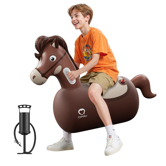 QPAU inflatable bouncy horse body for energetic indoor/outdoor play