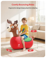 QPAU Reindeer Hopper suitable for kids and adults for shared play