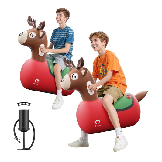 QPAU Reindeer Hopper saddle design supports stable seating for safe bouncing