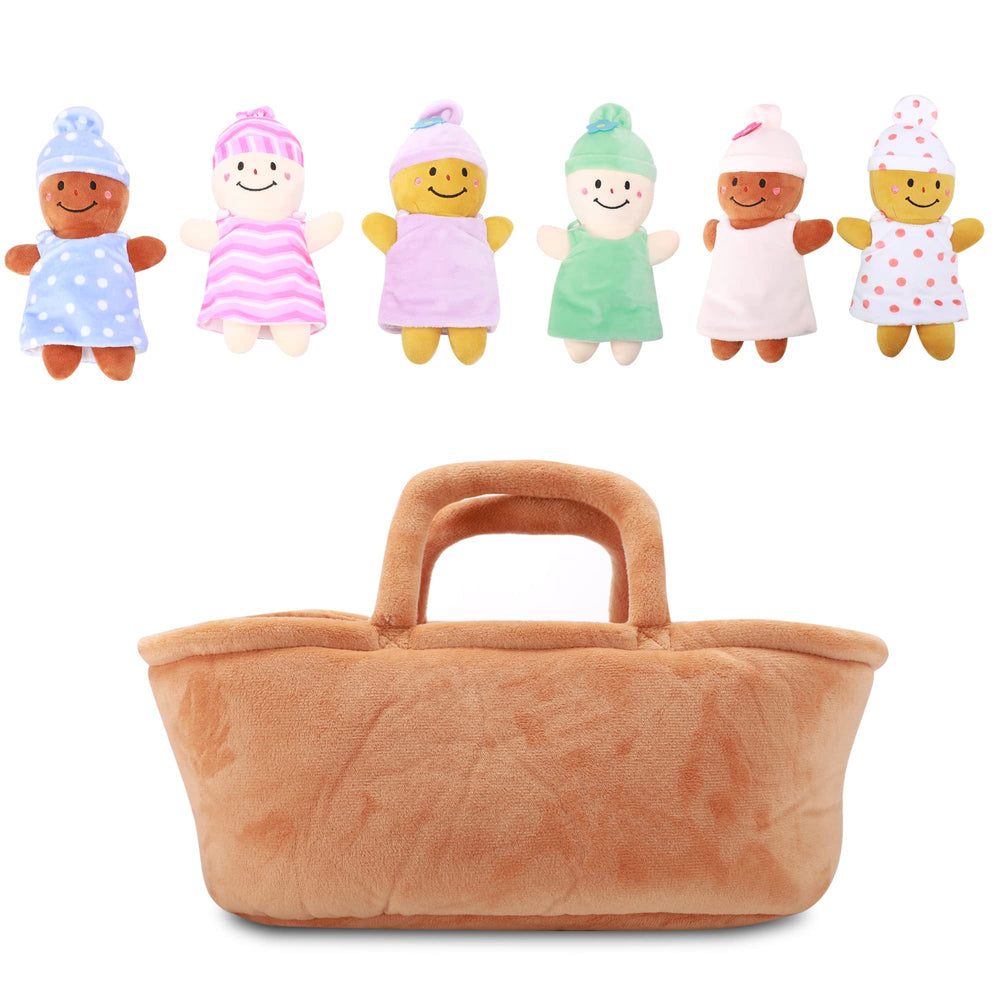 Qpewep multicultural baby dolls in bright outfits invite interactive play and social learning.